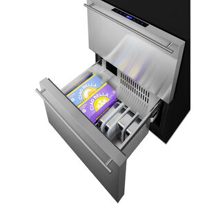 Summit 24 in. 3.3 cu. ft. Outdoor Refrigerator & Freezer Drawer - Stainless Steel/Panel Ready, , hires