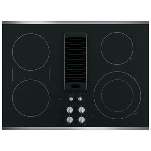 GE Profile 30 in. Electric Cooktop with 4 Radiant Burners - Stainless Steel, , hires