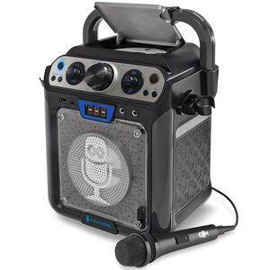 Singing Machine Groove Cube Hype Bluetooth, Stand Alone Karaoke Machine, LED Lights - Black, , hires