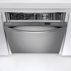 Frigidaire Gallery 24 in. Top Control Dishwasher with 47 dBa Sound Level, 3rd-Rack & CleanBoost - Stainless Steel, , hires
