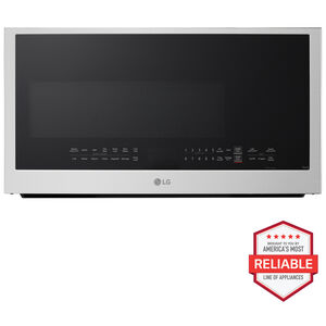 LG 30 in. 2.0 cu. ft. 1050W Smart Over-the-Range Microwave with 400 CFM & Sensor Cooking - PrintProof Stainless Steel, PrintProof Stainless Steel, hires