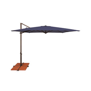 SimplyShade Skye 8.6' Square Cantilever Umbrella in Sunbrella Fabric - Navy, Navy, hires