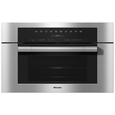 Miele ContourLine Series 30" 1.5 Cu. Ft. Electric Smart Wall Oven with Standard Convection - Clean Touch Steel | H7170BMCTS