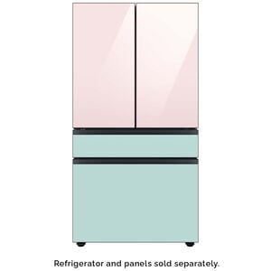 Samsung BESPOKE 4-Door French Door Bottom Panel for Refrigerators - Morning Blue Glass, , hires
