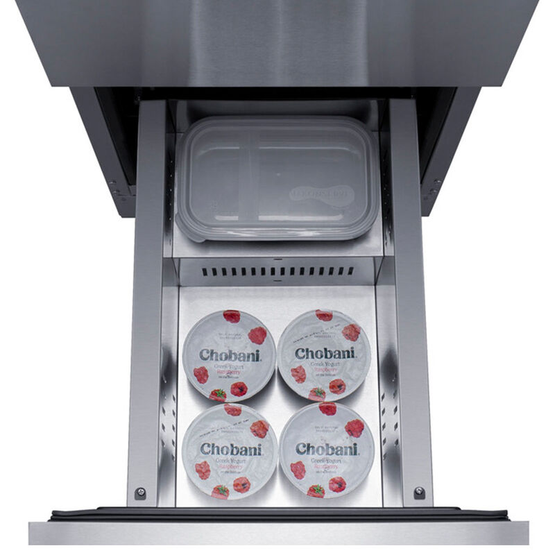 Summit 15 in. 2.7 cu. ft. Outdoor Double Refrigerator Drawers - Stainless Steel/Panel Ready, , hires