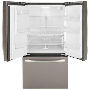 GE 36 in. 25.6 cu. ft. French Door Refrigerator with External Ice & Water Dispenser - Slate, Slate, hires