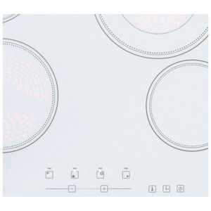 Summit 24 in. 4-Burner Electric Cooktop - White, , hires