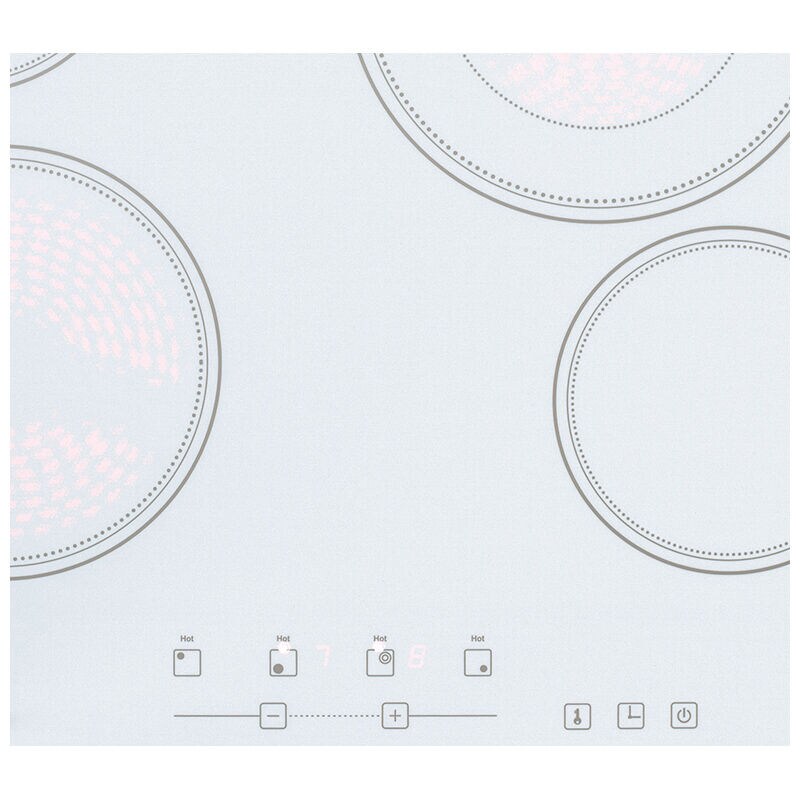 Summit 24 in. 4-Burner Electric Cooktop - White, , hires