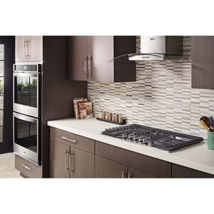 Whirlpool 36 in. Convertible Chimney Style Range Hood with 400 CFM, 3 Fan Speeds & 2 LED Lights - Stainless Steel, , hires