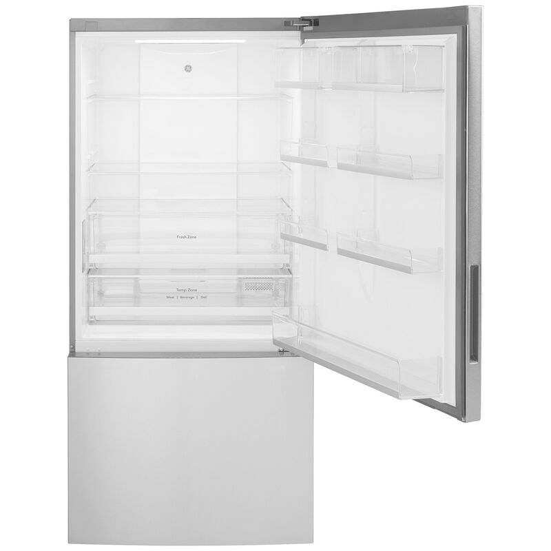 GE 31 in. 17.7 cu. ft. Counter Depth Bottom Freezer Refrigerator - Fingerprint Resistant Stainless, , hires
