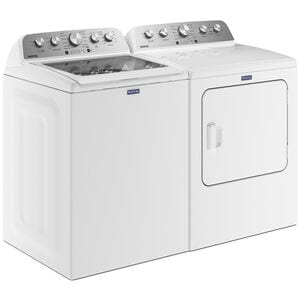 Maytag 29 in. 7.0 cu. ft. Front Load Gas Dryer with 10 Dryer Programs, 4 Dry Options & Wrinkle Care - White, White, hires