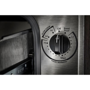 KitchenAid 30 in. 1.5 cu. ft. Warming Drawer with Humidity Control - Black Stainless, , hires