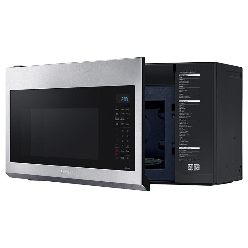 Samsung 30 in. 1.7 cu. ft. 950W Smart Over-the-Range Microwave with 300 CFM & Convection Cooking - Stainless Steel, Stainless Steel, hires
