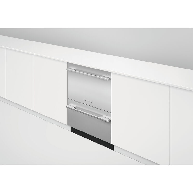 Fisher & Paykel Series 9 Contemporary 24 in. Top Control Double Drawer Dishwasher with 42 dBA, 14 Place Settings & 6 Wash Cycles - Stainless Steel, , hires