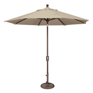 SimplyShade Catalina 9' Octagon Push Button Market Umbrella in Sunbrella Fabric - Antique Beige, Beige, hires