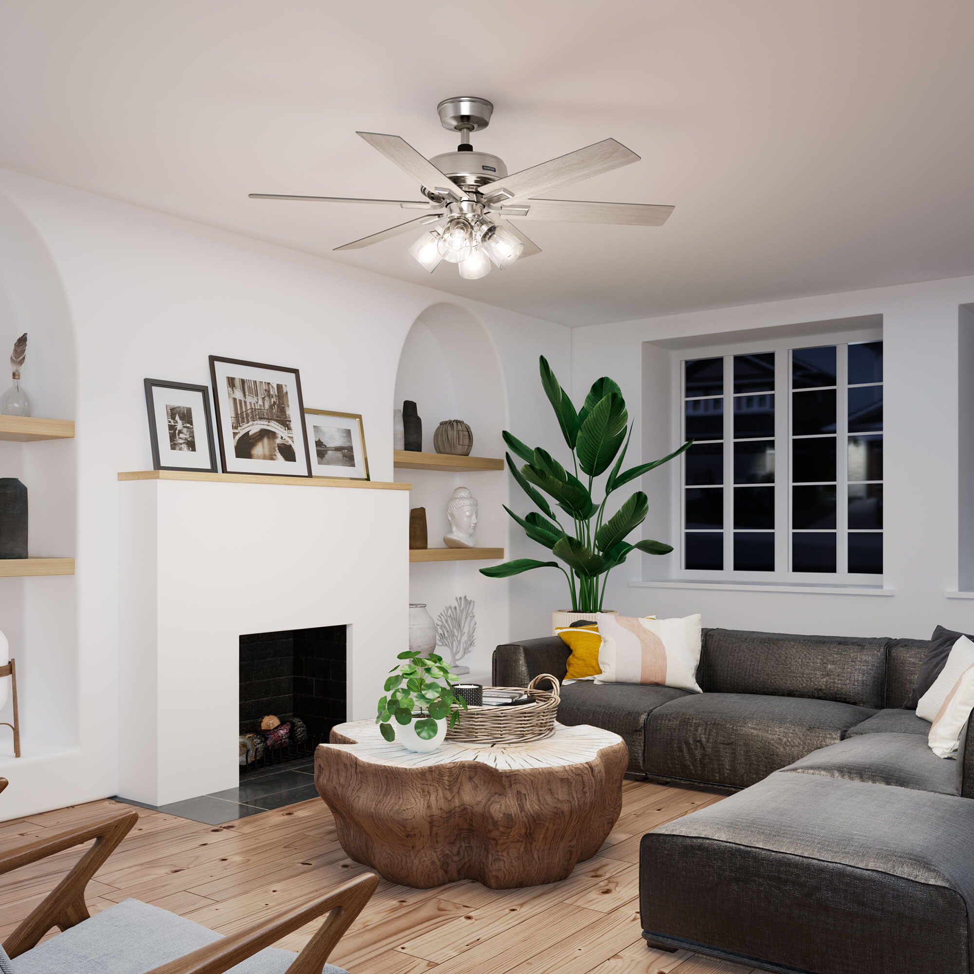 Hunter 52 in. Fonthill Energy Star HunterExpress Ceiling Fan with