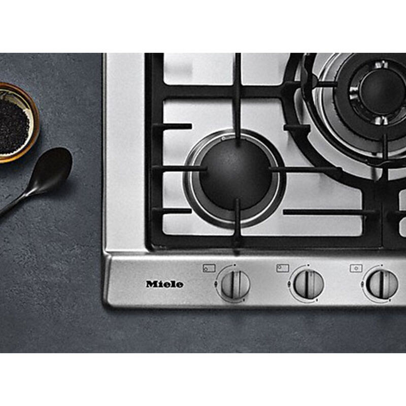 Miele Professional Series 30 in. Natural Gas Cooktop with 5 Sealed Burners - Stainless Steel, , hires