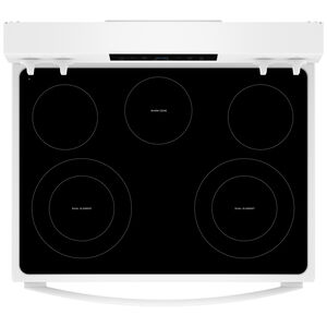 Whirlpool 30 in. 5.3 cu. ft. Air-Fry Standard Convection Electric Range with Radiant Burners - White, , hires