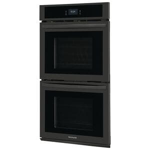 Frigidaire 27 in. 7.6 cu. ft. Top Control Electric Double Wall Oven with Standard Convection - Black, Black, hires