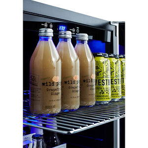 Summit 24 in. Built-In/Freestanding 4.2 cu. ft. Compact Beverage Center with Adjustable Shelves & Digital Control - Stainless Steel, , hires