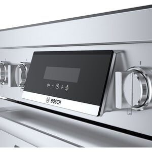 Bosch 800 Series 30 in. 3.9 cu. ft. True European Convection Electric Range with 4 Induction Burners - Stainless Steel, , hires