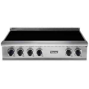 Viking 5 Series 36 in. 6-Burner Induction Rangetop with MagneQuick Power & Simmer Burner - Stainless Steel, , hires