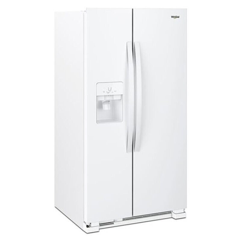 Whirlpool 33 in. 21.4 cu. ft. Side by Side Refrigerator with Ice & Water Dispenser - White, White, hires