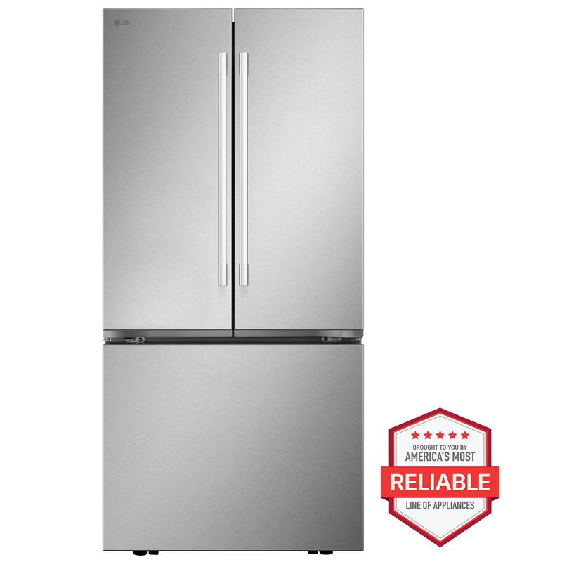 LG 33 in. 20.8 cu. ft. Smart Counter Depth French Door Refrigerator with Ice Maker - PrintProof Stainless Steel, , hires
