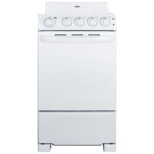 Summit 20 in. 2.3 cu. ft. Electric Range with Coil Burners - White, , hires