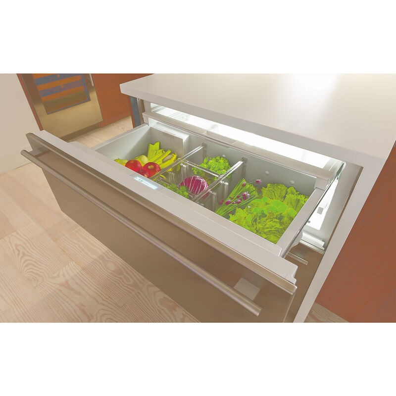 sub-zero 36 designer refrigeratorfreezer drawers - panel ready id-36c on sub zero single refrigerator drawer