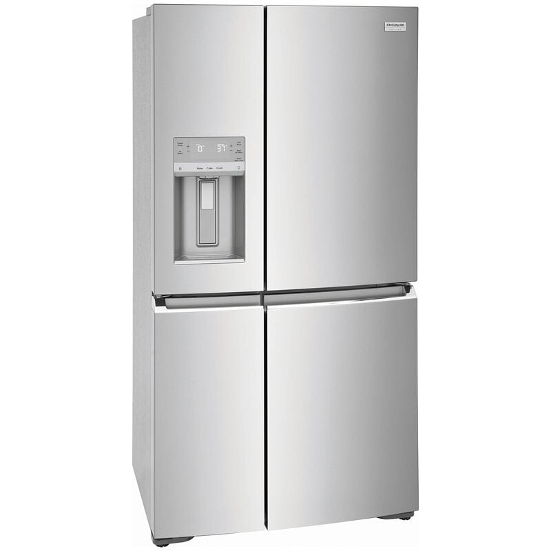 Frigidaire Gallery 36 in. 21.5 cu. ft. Counter Depth 4-Door French Door Refrigerator with External Ice & Water Dispenser and Custom-Flex Temp Zone- Stainless Steel, , hires