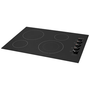 Frigidaire 30 in. 4-Burner Electric Cooktop with Power Burner - Black, Black, hires
