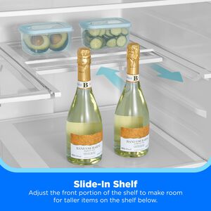 Midea 36 in. 26.5 cu. ft. Smart Counter Depth French Door Refrigerator with Internal Water Autofill Pitcher - Stainless Steel, , hires