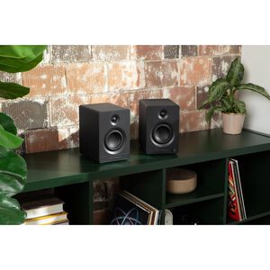 Victrola Tempo Bluetooth Bookshelf Speakers - Black, , hires