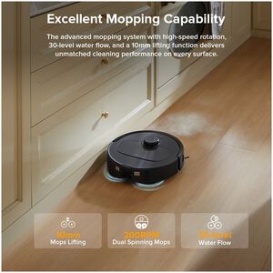 Roborock QR598 Wi-Fi Connected Auto-Empty Pet Robotic Vacuum/Mop Combo with Voice Control & Cleaning Station, , hires