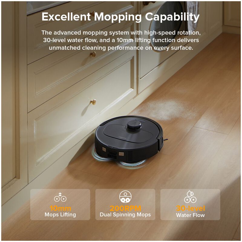 Roborock QR598 Wi-Fi Connected Auto-Empty Pet Robotic Vacuum/Mop Combo with Voice Control & Cleaning Station, , hires