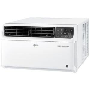LG 14,000 BTU 115V Smart Energy Star Window/Wall Air Conditioner with Dual Inverter, 3 Fan Speeds, Sleep Mode & Remote Control - White, , hires