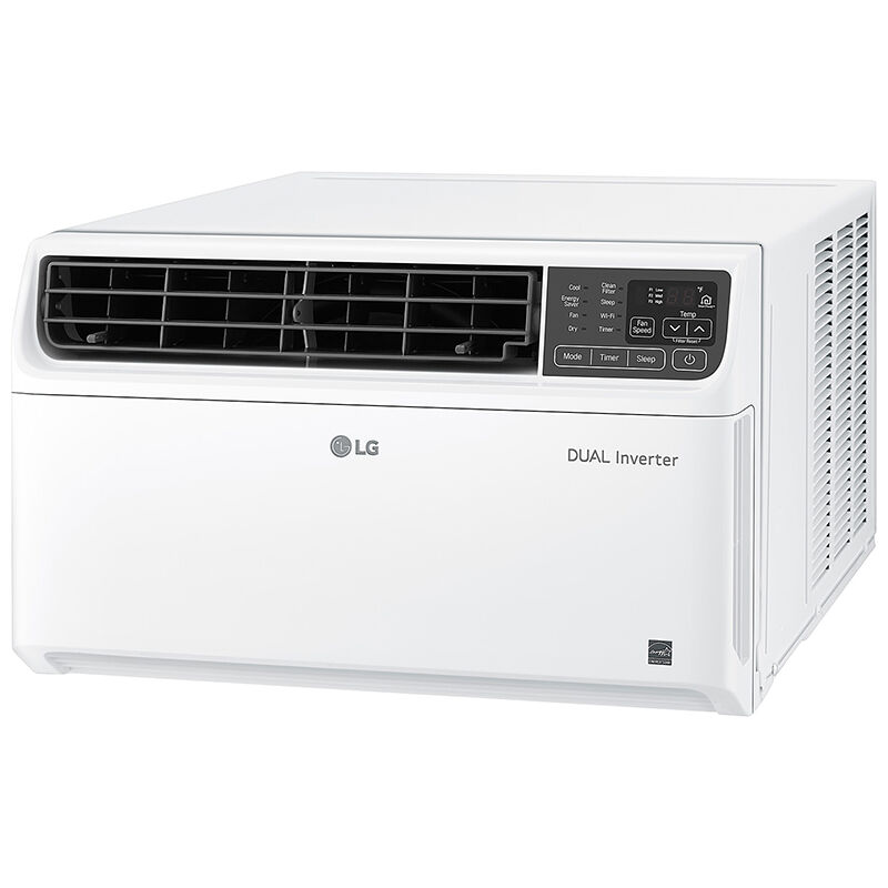 LG 14,000 BTU 115V Smart Energy Star Window/Wall Air Conditioner with Dual Inverter, 3 Fan Speeds, Sleep Mode & Remote Control - White, , hires