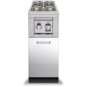 Viking 30 in. Double Side Burner Base - Stainless Steel, , hires
