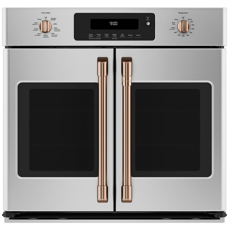 Cafe Handle Kit for French Door Wall Ovens - Brushed Copper, , hires