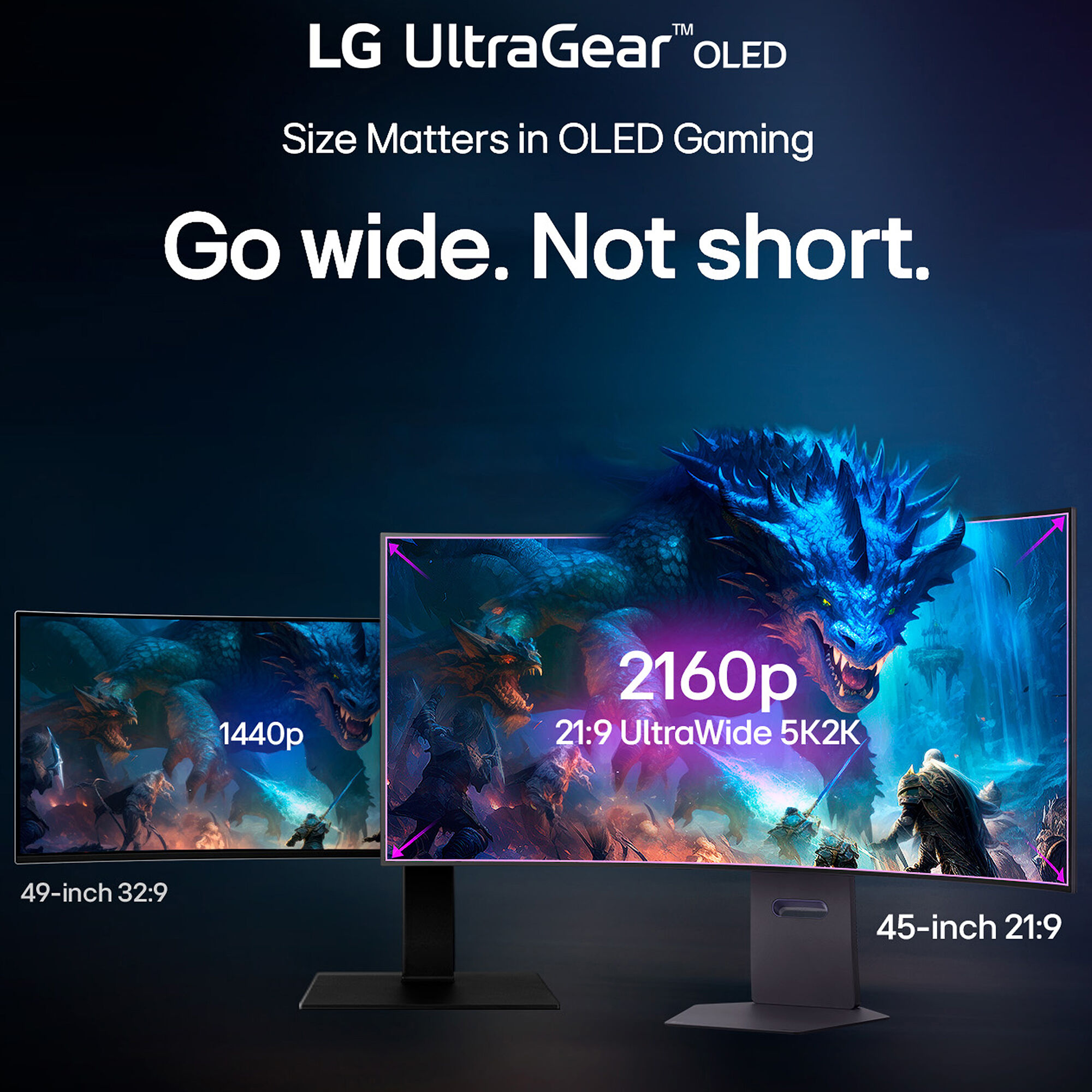 LG UltraGear 45 in. OLED Dual Mode (5K2K WUHD 165Hz, WFHD 330Hz
