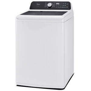 Midea 27 in. 4.5 cu. ft. Smart Top Load Washer - White, , hires