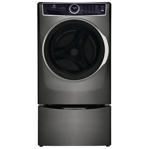 Electrolux 600 Series 27 in. 4.5 cu. ft. Stackable Front Load Washer with Perfect Steam, LuxCare Plus Wash System & SmartBoost -Titanium, Titanium, hires