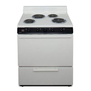 Premier 30 in. 3.9 cu. ft. Oven Freestanding Electric Range with 4 Coil Burners - Bisque, Bisque, hires