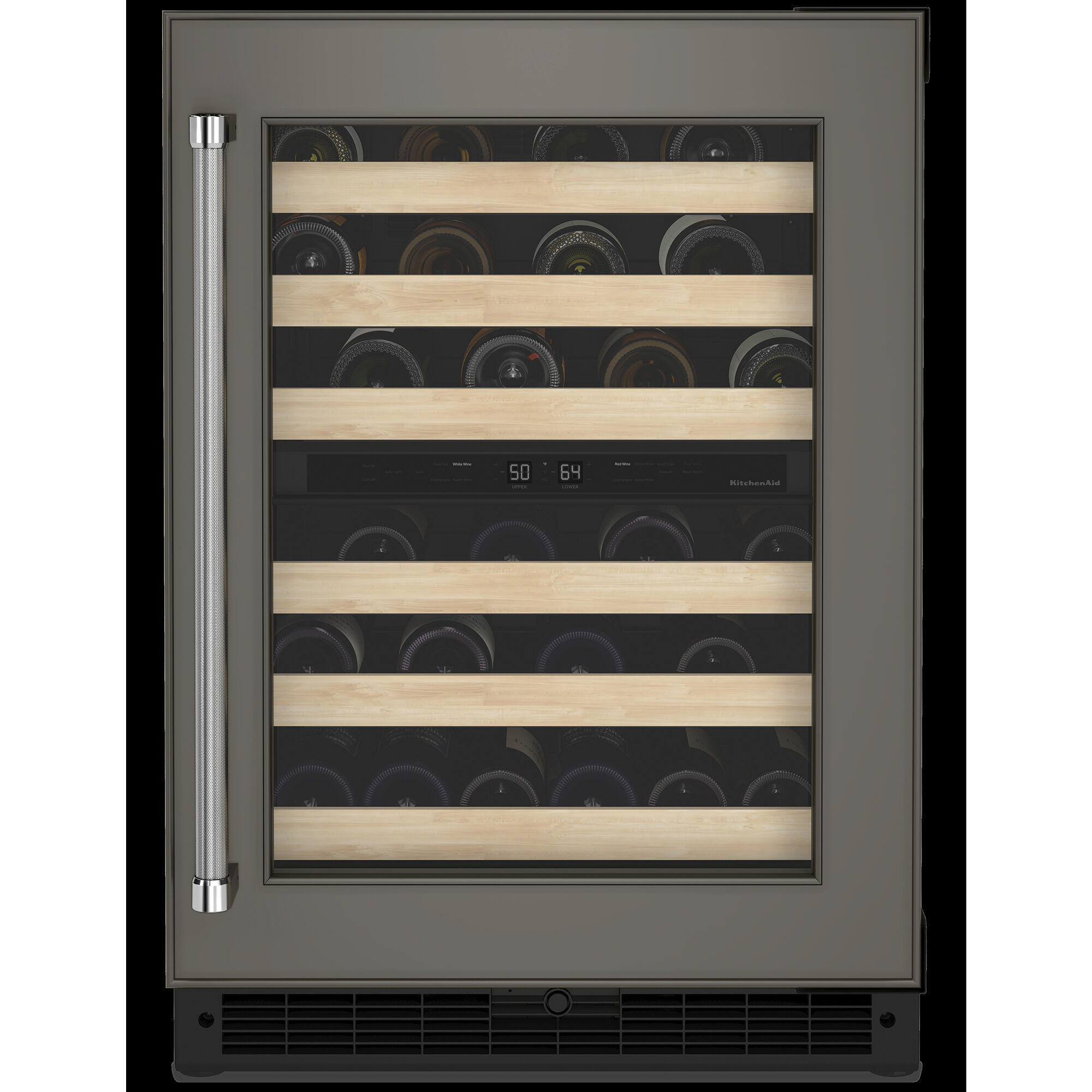KitchenAid 24 in. Undercounter Wine Cooler with Wood Front Racks