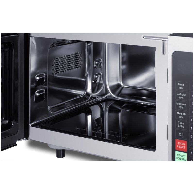 Summit 19 in. 0.9 cu. ft. 1000W Countertop Commercial Microwave - Stainless Steel, , hires