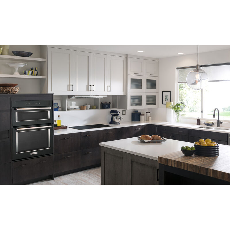 KitchenAid 36 in. Slide-Out Style Range Hood with 4 Speed Settings, 330 CFM  & 2 LED Light - Stainless Steel
