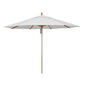 SimplyShade Ibiza 11' Octagon Wood/Aluminum Market Umbrella in Sunbrella Fabric - Natural, Natural, hires