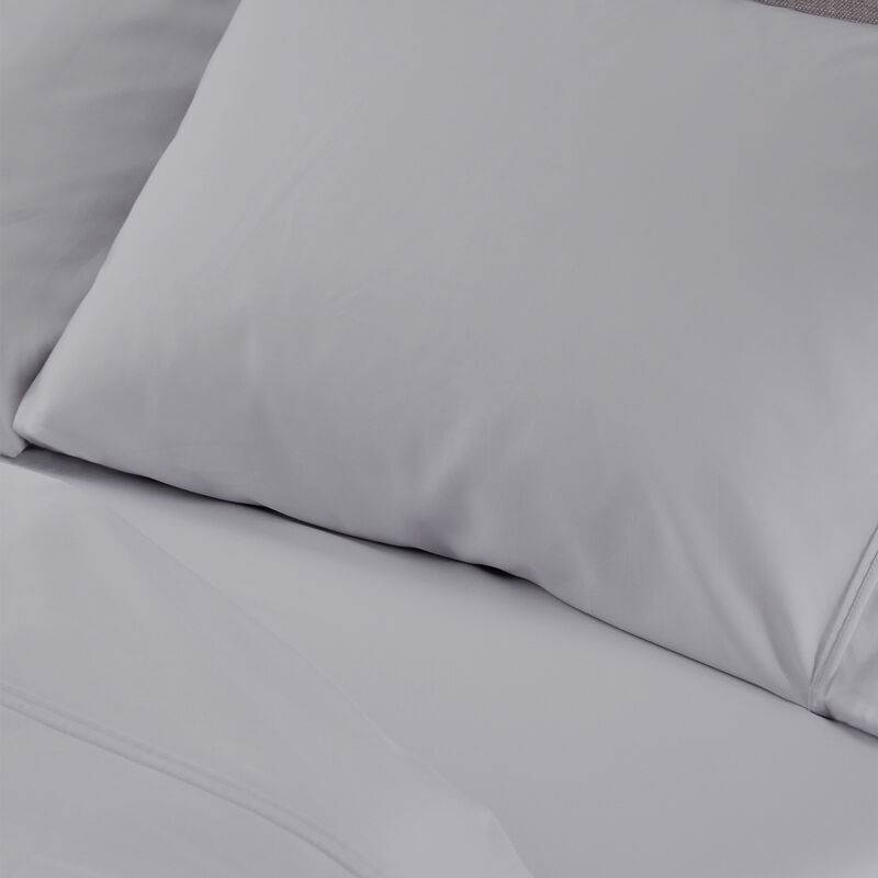 BEDGEAR Hyper-Cotton Performance Split Head Queen Size Sheet Set - Light Gray, , hires