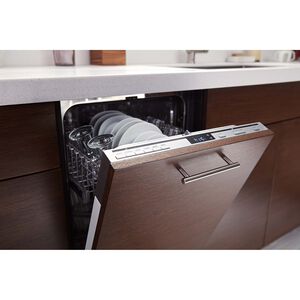 Whirlpool 18 in. Built-In Dishwasher with Top Control, 50 dBA Sound Level, 8 Place Settings & 6 Wash Cycles - Custom Panel Ready, , hires